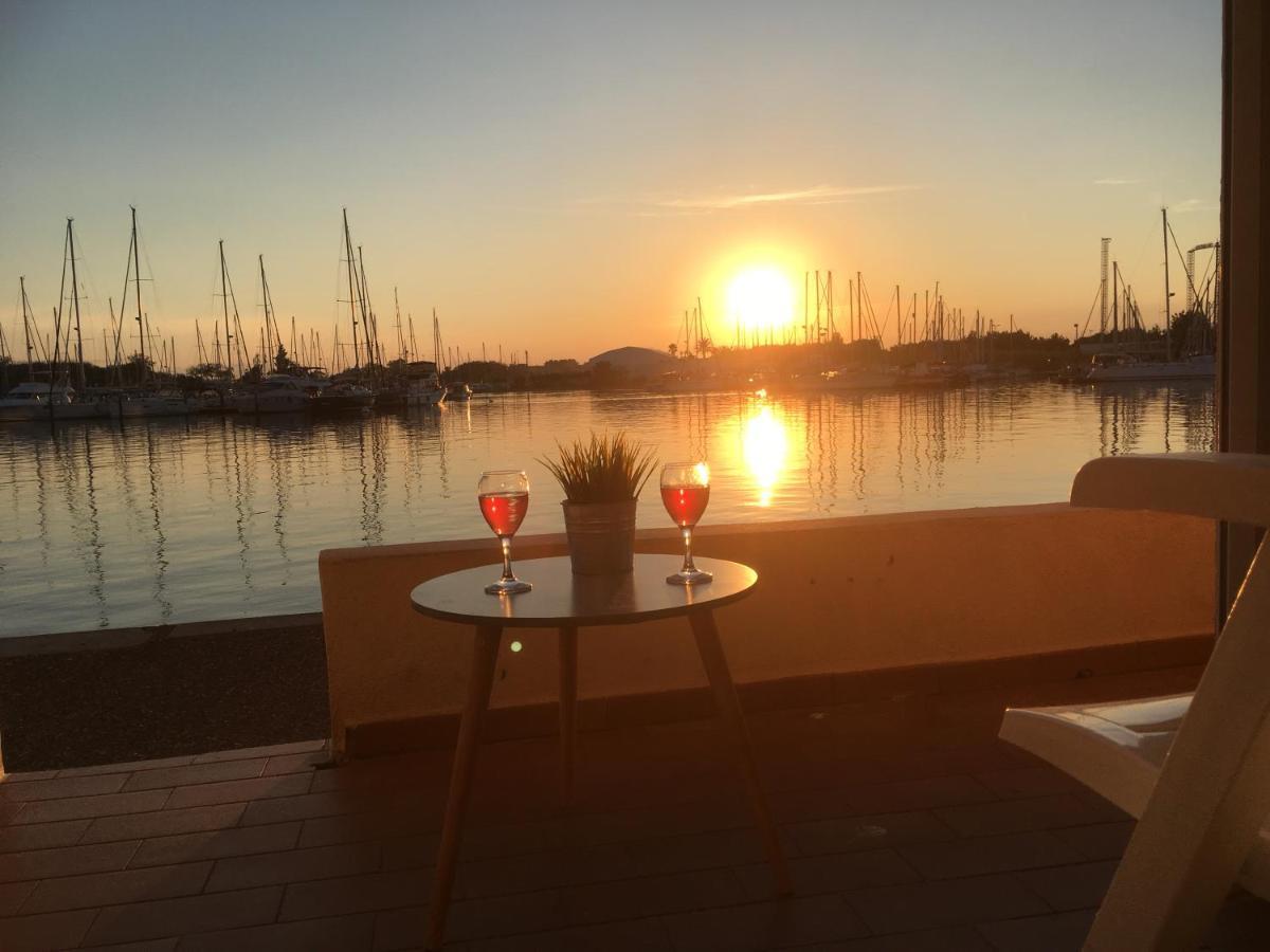 Studio - Les Pieds Dans L'Eau Agreable En Toutes Saisons 4 Couchages - Climatisation - Parking Prive - Piscine Sur Mer - Vue Magnifique Et Rare - Situation Optimum - Les Argonautes - Ile Des Pecheurs - Cap D'Agde Exteriör bild