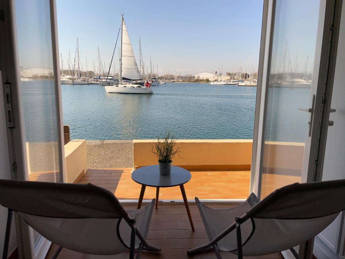 Studio - Les Pieds Dans L'Eau Agreable En Toutes Saisons 4 Couchages - Climatisation - Parking Prive - Piscine Sur Mer - Vue Magnifique Et Rare - Situation Optimum - Les Argonautes - Ile Des Pecheurs - Cap D'Agde Exteriör bild