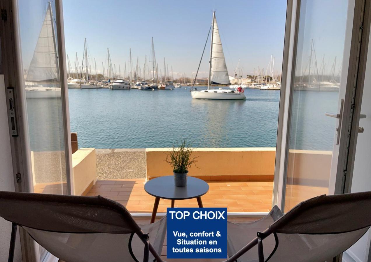 Studio - Les Pieds Dans L'Eau Agreable En Toutes Saisons 4 Couchages - Climatisation - Parking Prive - Piscine Sur Mer - Vue Magnifique Et Rare - Situation Optimum - Les Argonautes - Ile Des Pecheurs - Cap D'Agde Exteriör bild