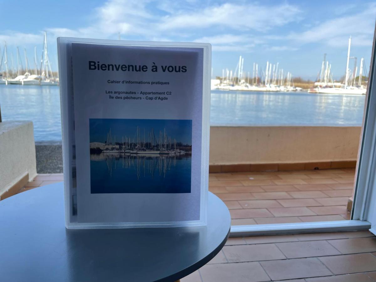 Studio - Les Pieds Dans L'Eau Agreable En Toutes Saisons 4 Couchages - Climatisation - Parking Prive - Piscine Sur Mer - Vue Magnifique Et Rare - Situation Optimum - Les Argonautes - Ile Des Pecheurs - Cap D'Agde Exteriör bild